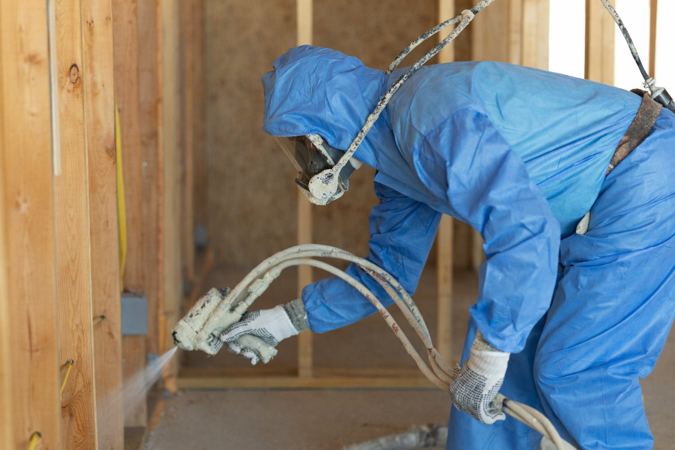 Spray foam insulation